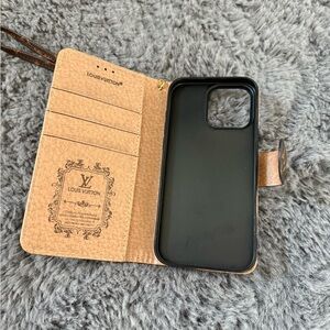 Louis Vuitton Tan and Black Phone Case